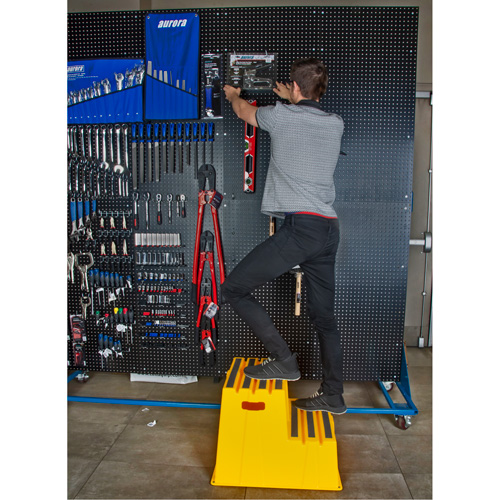 Escabeau industriel, 2 marches, 26" x 22-7/16" x Hauteur 19-11/16" Quali-T-Solutions