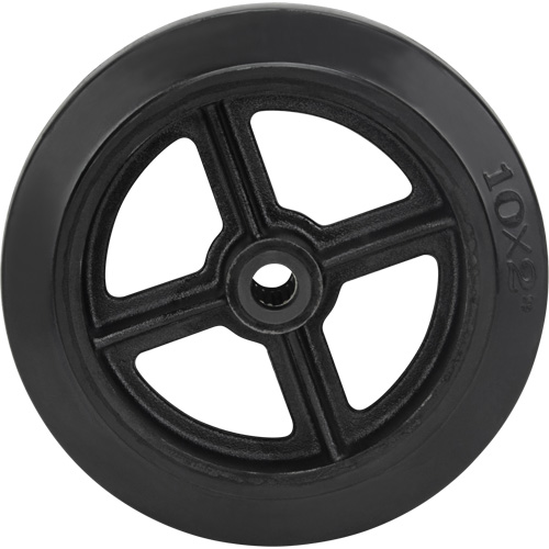 Mold-On Rubber Wheel, 10" (254 mm) Dia. x 2" (50.8 mm) W, 948 lbs. (430 kg) Capacity Quali-T-Solutions