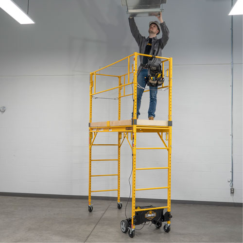 Syst&egrave;me de motorisation pour &eacute;chafaudage Climb-N-Go Quali-T-Solutions