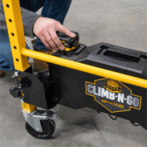 Syst&egrave;me de motorisation pour &eacute;chafaudage Climb-N-Go Quali-T-Solutions