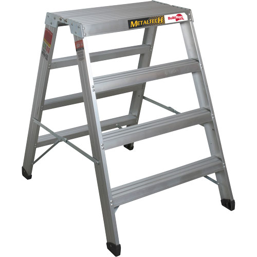 Poste de travail chevalet de sciage portatif, Cadre Aluminium, 12-1/4" p x 48" h Quali-T-Solutions