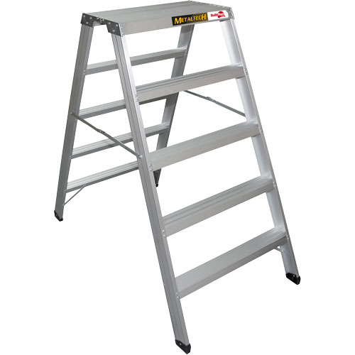 Portable Work-Stand Saw Horse, Aluminum Frame, 12-1/4" D x 56" H Quali-T-Solutions