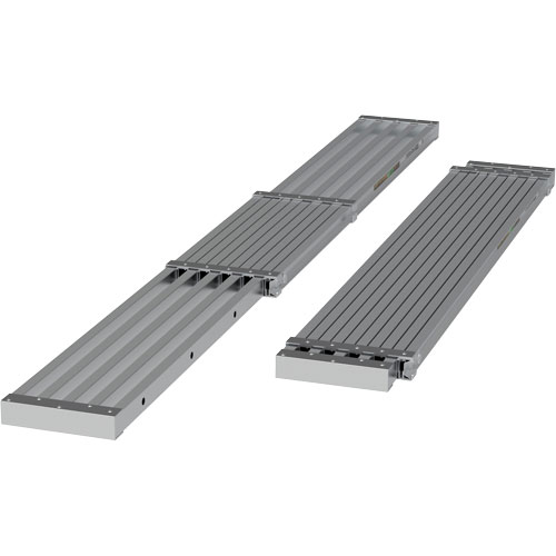 Planche de travail t&eacute;lescopique, 108" la x 12" pr, Capacit&eacute; de 250 lb, D&eacute;mont&eacute; Quali-T-Solutions