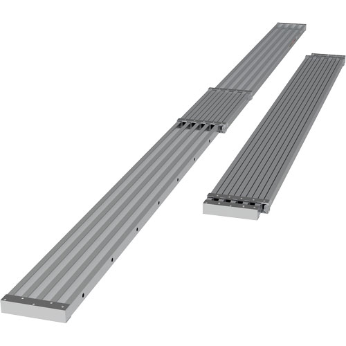 Planche de travail t&eacute;lescopique, 204" la x 12" pr, Capacit&eacute; de 250 lb, D&eacute;mont&eacute; Quali-T-Solutions