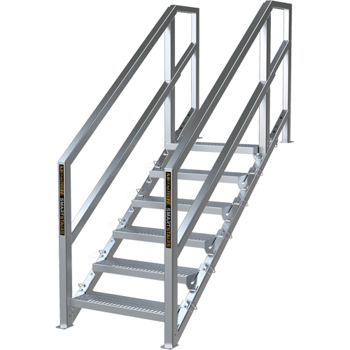 Syst&egrave;me d'escalier modulaire pour la construction de 6-10 marches SmartStairs, 75" ha Quali-T-Solutions