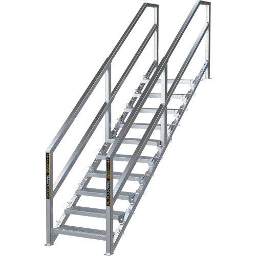Syst&egrave;me d'escalier modulaire pour la construction de 6-10 marches SmartStairs, 75" ha Quali-T-Solutions