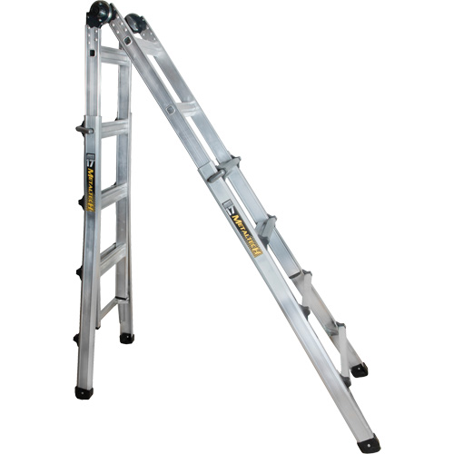 &eacute;chelle t&eacute;lescopique multifonction, Aluminium, 300 lb, CSA calibre 1A Quali-T-Solutions