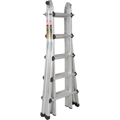 Telescoping Multi-Position Ladder, Aluminum, 300 lbs., CSA Grade 1A Quali-T-Solutions