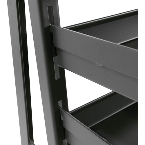 Chariot &agrave; cadre en A robuste &agrave; un c&ocirc;t&eacute; avec 6 plateaux, 38" x 25" x 63", Capacit&eacute; 2500 lb Quali-T-Solutions