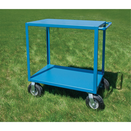 Chariot &agrave; tablettes pour l'ext&eacute;rieur, 2 Tiers, 18" la x 39" h x 33" p, Capacit&eacute; 1200 lb Quali-T-Solutions