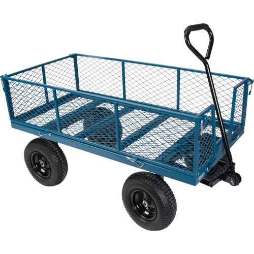 Wagon with Drop Sides, 24" W x 48" L, 800 lbs. Capacity Quali-T-Solutions