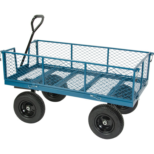 Wagon with Drop Sides, 24" W x 48" L, 800 lbs. Capacity Quali-T-Solutions