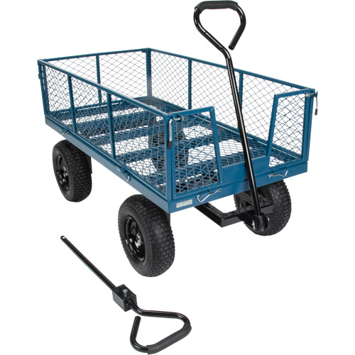 Wagon with Drop Sides, 24" W x 48" L, 800 lbs. Capacity Quali-T-Solutions