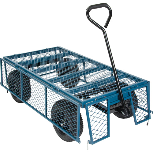 Wagon with Drop Sides, 24" W x 48" L, 800 lbs. Capacity Quali-T-Solutions