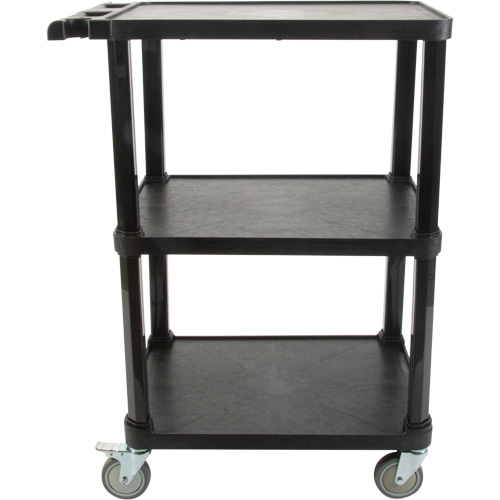 Chariot utilitaire avec tablette plate, 3 tiers, 18-1/8" x 37-3/8" x 27-3/4", Capacit&eacute; 330 lb Quali-T-Solutions