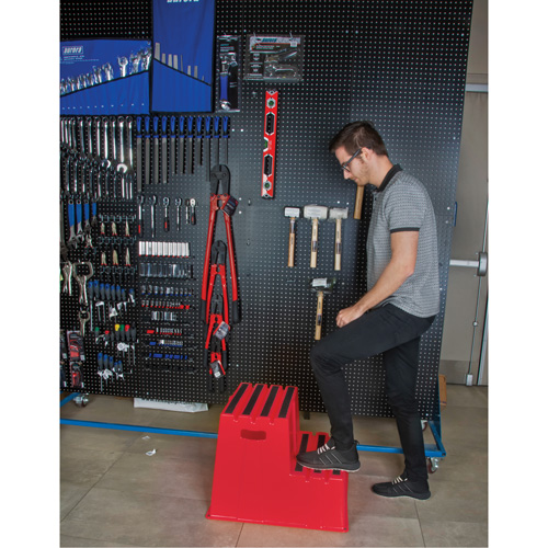 Industrial Step Stool, 2 Steps, 26" x 22-7/16" x 19-11/16" High Quali-T-Solutions