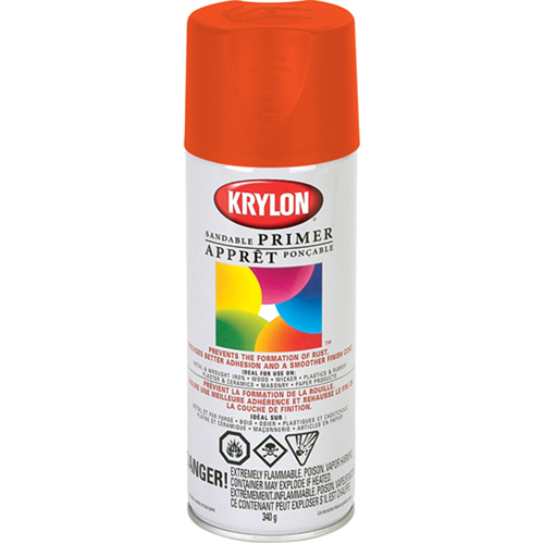 Peinture &agrave; pulv&eacute;riser fluorescente, Rouge/orange fluorescent, 11 oz, Canette a&eacute;rosol Quali-T-Solutions