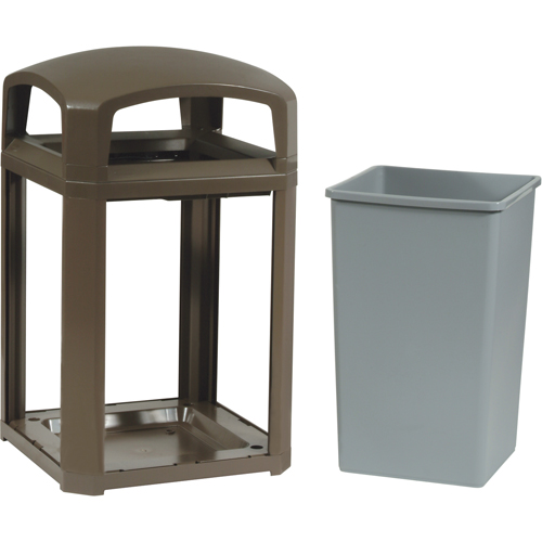 Landmark Series&reg; Classic Container Frame With Rigid Liner, Galvanized Steel, 35 US gal. Quali-T-Solutions