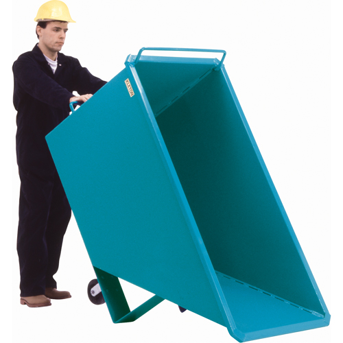 Chariot basculeur en acier, Acier, 1 vg³, Capacit&eacute; de charge de 2000 lb Quali-T-Solutions