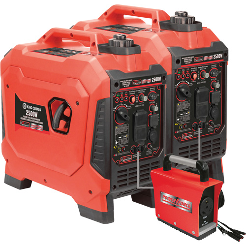 G&eacute;n&eacute;ratrice &agrave; onduleur, Surtension 2500 W, Nominale 1800 W, R&eacute;servoir 4,2 L Quali-T-Solutions