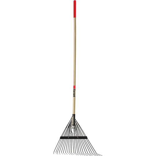 Lawn Rake, 24 Tines, Hardwood Handle, Steel Blade Quali-T-Solutions