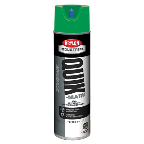 Peinture de marquage industrielle invers&eacute;e &agrave; base de solvant Quik-Mark, 17 oz, Canette a&eacute;rosol Quali-T-Solutions