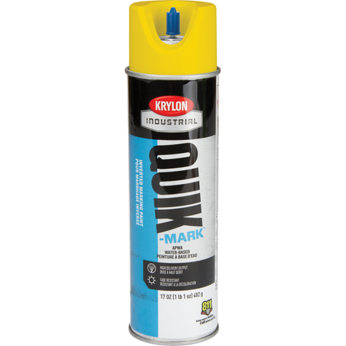 Peinture de marquage industrielle invers&eacute;e &agrave; base d'eau Quik-Mark, 17 oz, Canette a&eacute;rosol Quali-T-Solutions