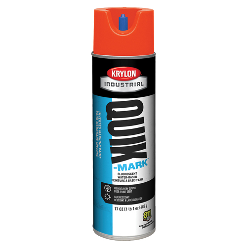 Peinture de marquage industrielle invers&eacute;e &agrave; base d'eau Quik-Mark, 17 oz, Canette a&eacute;rosol Quali-T-Solutions