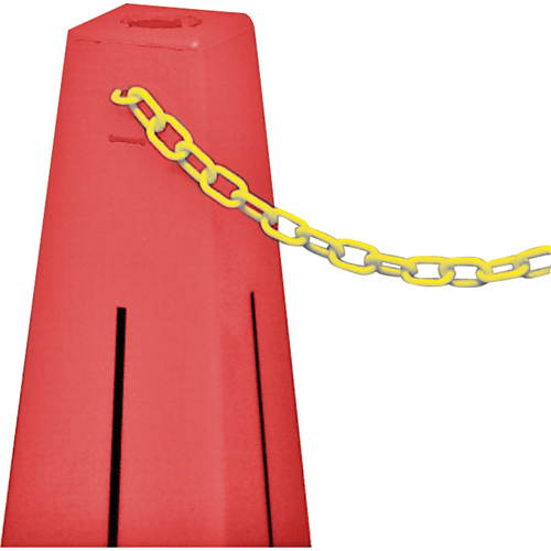 C&ocirc;nes de d&eacute;viation - accessoires, Jaune, Maillon de 2", 20' de long Quali-T-Solutions