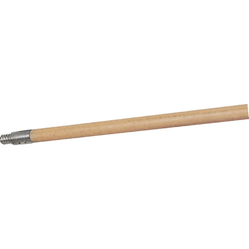 Structural Foam Push Broom Handle, Wood, ACME Threaded Tip, 15/16" Diameter, 60" Length Quali-T-Solutions