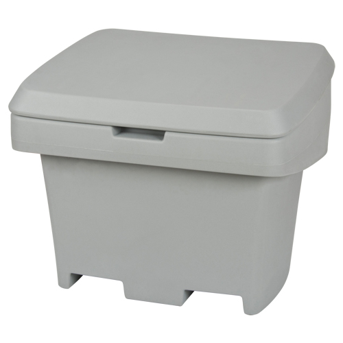 Contenant de rangement robuste pour l'ext&eacute;rieure pour sel et sable, 30" x 24" x 24", 5,5 pi³, Gris Quali-T-Solutions