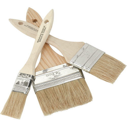 Chip Paint Brush, White China, Wood Handle, 1" Width Quali-T-Solutions