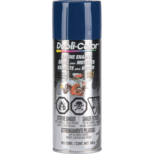 Peinture &agrave; &eacute;mail avec c&eacute;ramique pour moteur, Bleu Ford, Brillant, 12 oz, Canette a&eacute;rosol Quali-T-Solutions