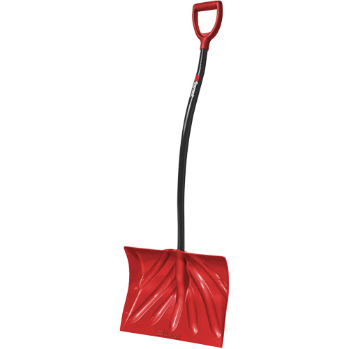 Pelle &agrave; neige Yukon, Lame Polypropyl&egrave;ne, Largueur 18", Manche Prise en D ergonomique Quali-T-Solutions