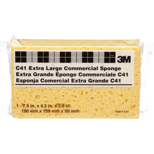 Commercial Size Sponge, Cellulose, 4-1/2" W x 7-1/2" L Quali-T-Solutions