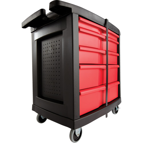 5-Drawer Mobile Work Centre, Plastic Surface Quali-T-Solutions