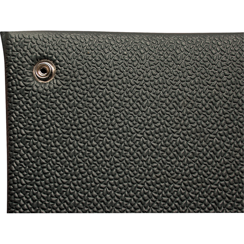 Tapis Comfort-King antistatique, 4' la x 60' lo x 3/8" &eacute;p, Rugueux, Gris Quali-T-Solutions