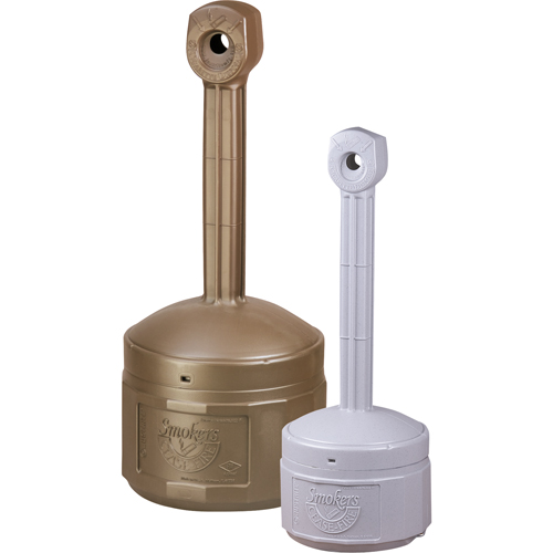 Cendriers Smoker's Cease-Fire, Sur pied, Plastique, Capacit&eacute; 4 gal. US, Hauteur 38-1/2" Quali-T-Solutions