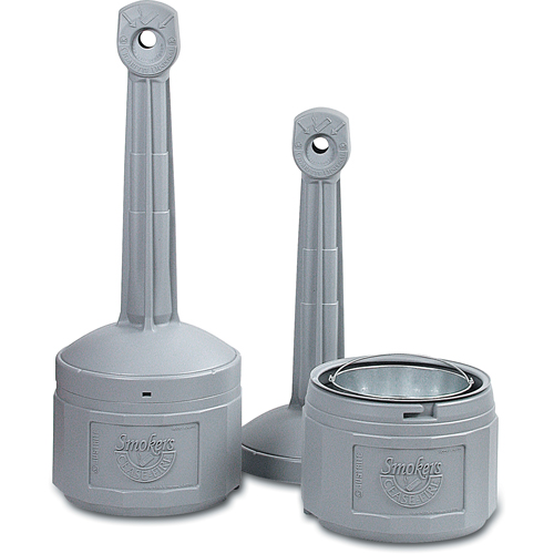 Cendriers Smoker's Cease-Fire, Sur pied, Plastique, Capacit&eacute; 4 gal. US, Hauteur 38-1/2" Quali-T-Solutions