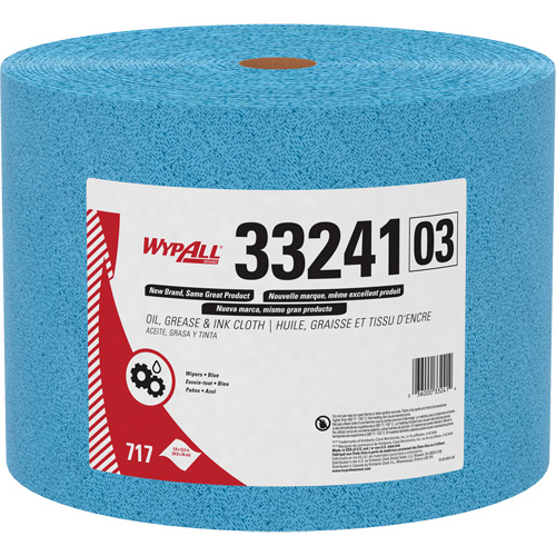 Chiffons WypAll pour l'huile, la graisse et l'encre, Sp&eacute;cialis&eacute;, 13-2/5' lo x 9-4/5" la Quali-T-Solutions