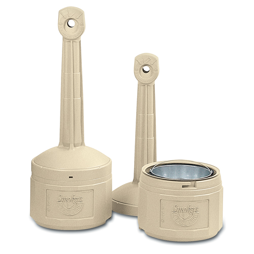 Cendriers Smoker's Cease-Fire, Sur pied, Plastique, Capacit&eacute; 4 gal. US, Hauteur 38-1/2" Quali-T-Solutions