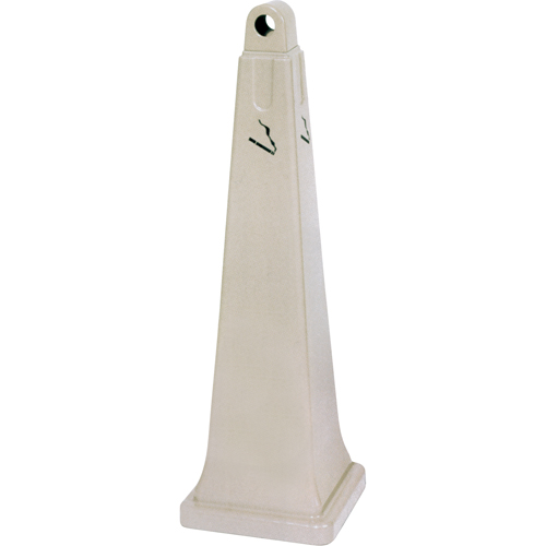 R&eacute;cup&eacute;rateurs de m&eacute;gots de cigarettes Groundskeeper, Sur pied, Plastique, Capacit&eacute; 1 gal. US, Hauteur 39-3/4" Quali-T-Solutions