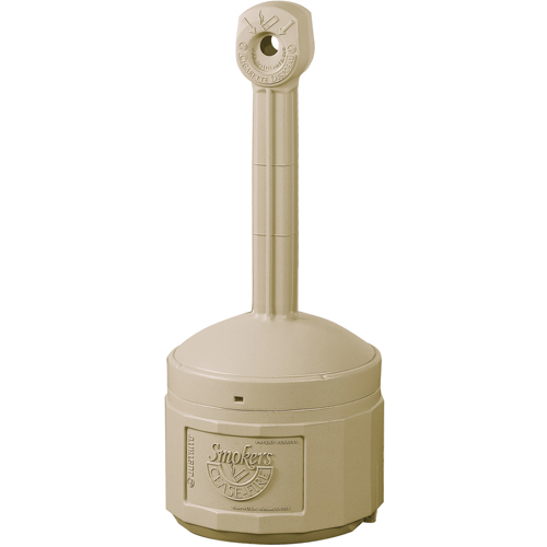 Cendriers Smoker's Cease-Fire, Sur pied, Plastique, Capacit&eacute; 1 gal. US, Hauteur 30" Quali-T-Solutions