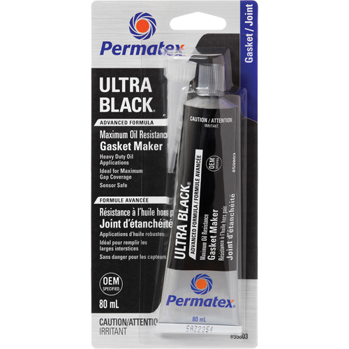 Ultra Black&reg; Gasket Maker, Tube, Black Quali-T-Solutions