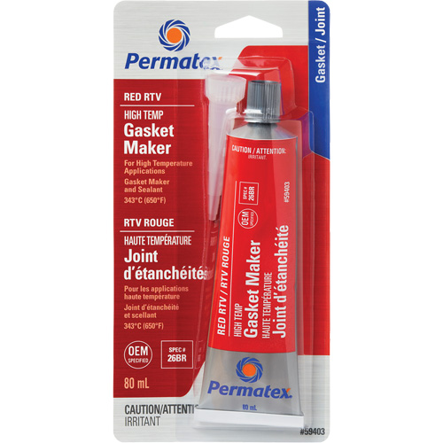Compos&eacute; &agrave; joints RTV rouge haute temp&eacute;rature, Tube, Rouge Quali-T-Solutions