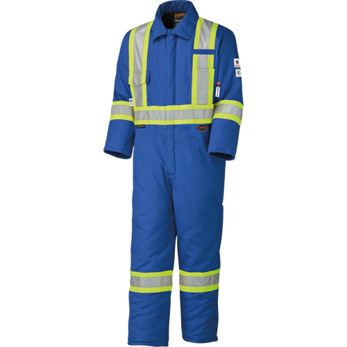 5522A High Visibility FR Rated & Arc Rated Safety Coveralls, Size 2X-Large, Royal Blue, 58 cal/cm² Quali-T-Solutions