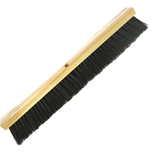 Heavy-Duty Shop Broom, 24", Coarse/Stiff, Tampico/Wire Bristles Quali-T-Solutions