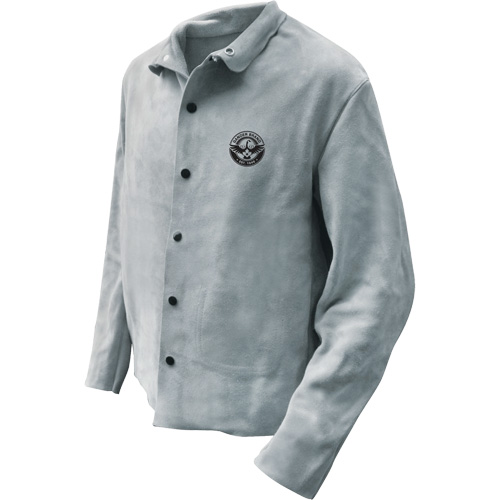 Welder Jacket, Leather, X-Large, Grey Quali-T-Solutions