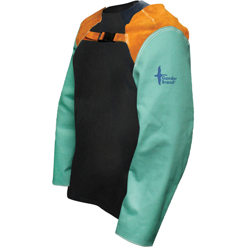 FR Canvas Welding Sleeves, 24" L, Green Quali-T-Solutions