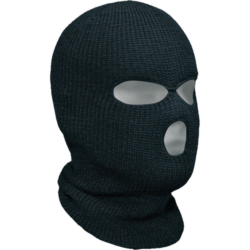 Classic 3-Hole Balaclava, Acrylic, Black Quali-T-Solutions